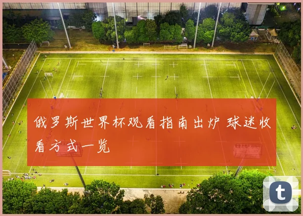 俄罗斯世界杯观看指南出炉 球迷收看方式一览