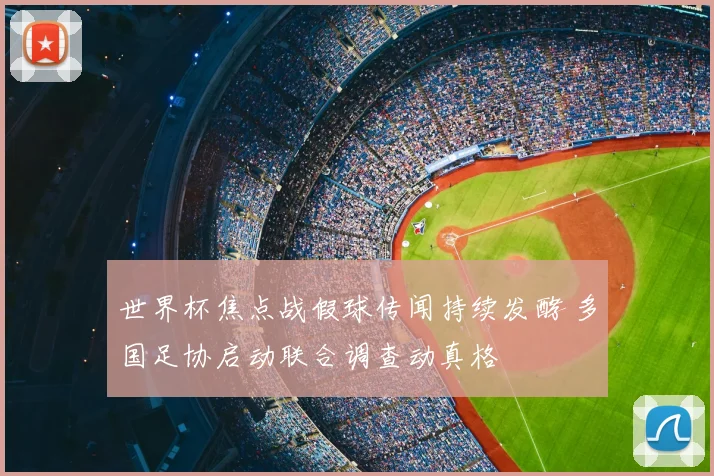 世界杯焦点战假球传闻持续发酵 多国足协启动联合调查动真格